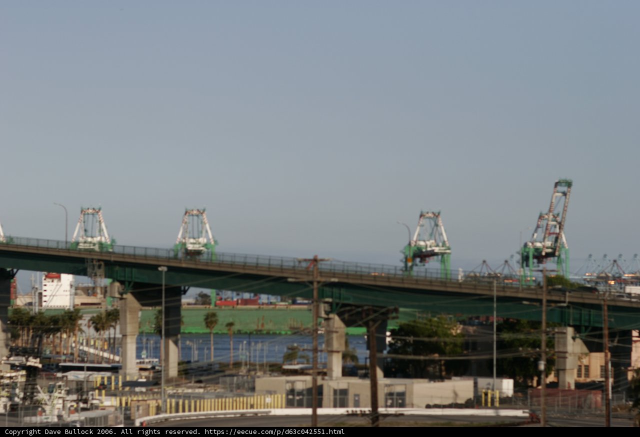 Train crossing the urban overpass