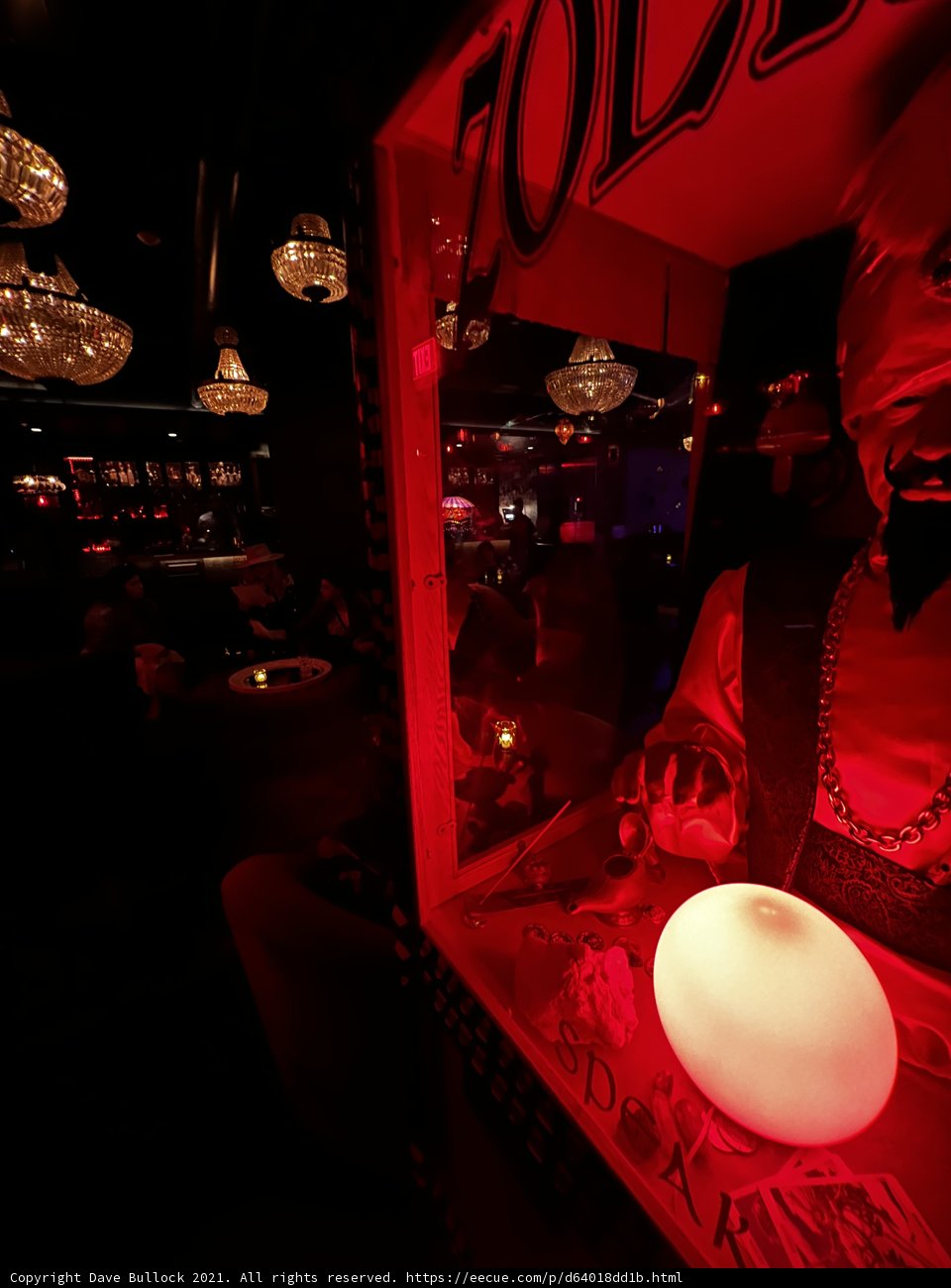 Red Light Reflections at the Night Club