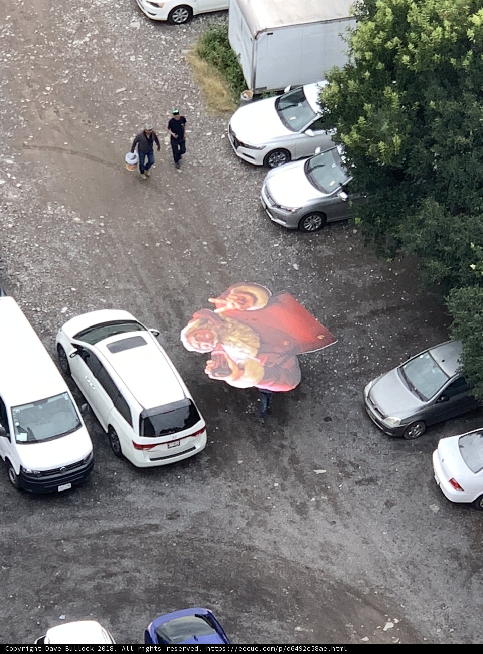 Parking Lot Rainy Day