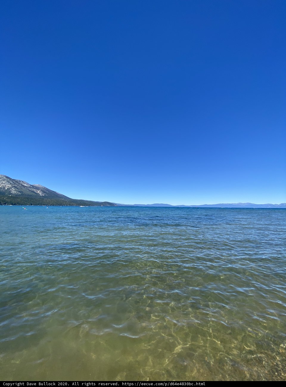 Serene View of Lake Tahoe