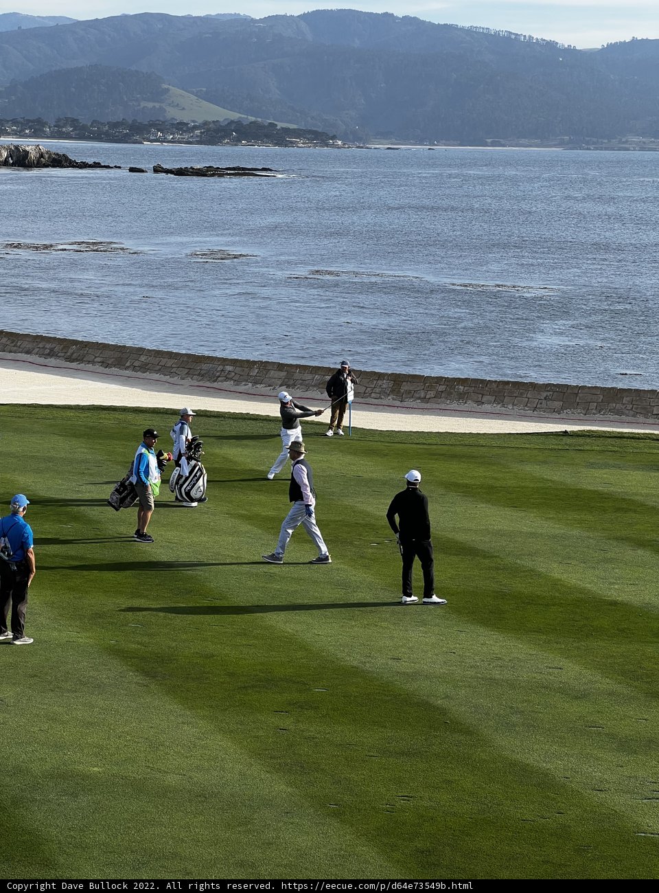 Teeing off with a view of the ocean