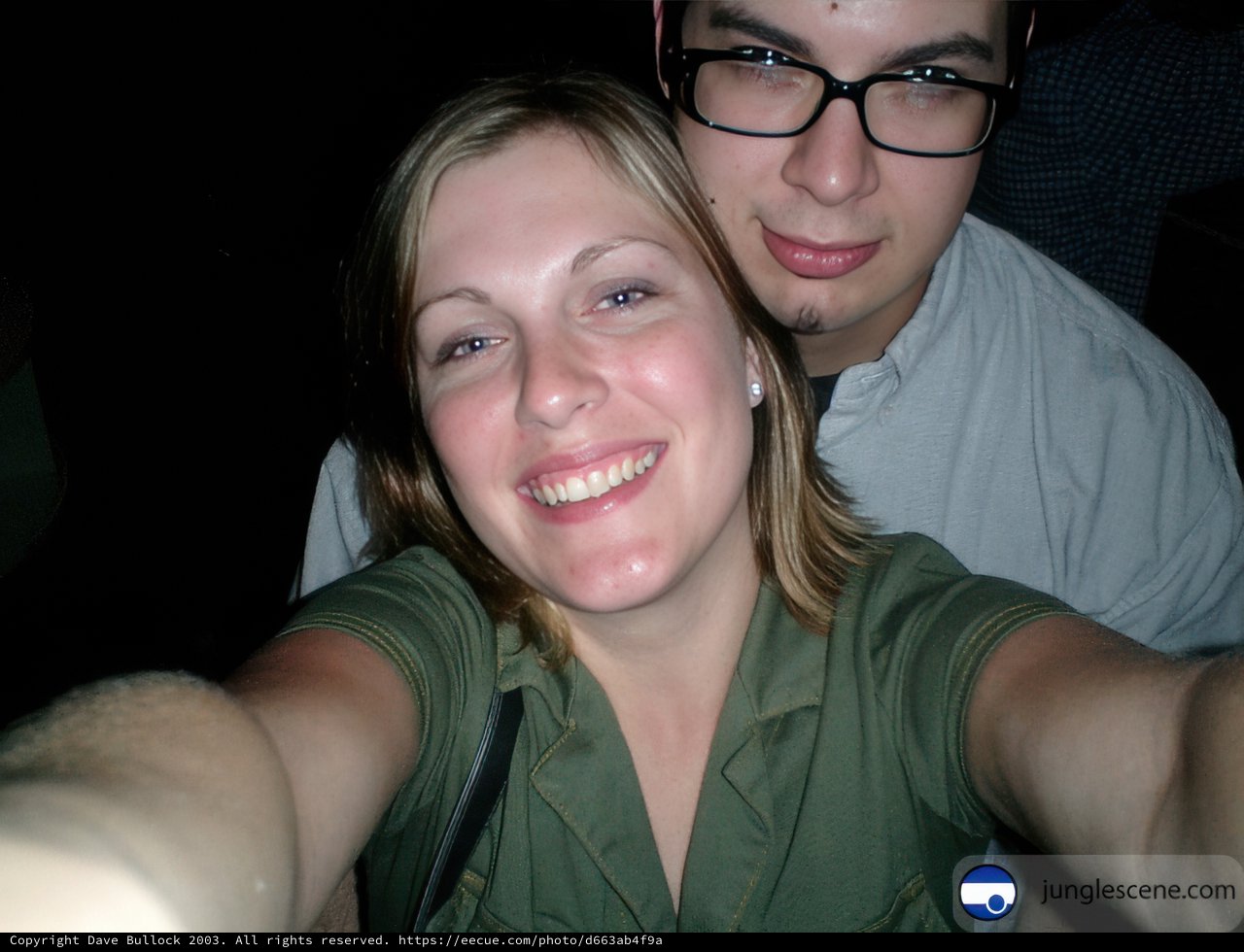 Selfie of Happy Couple on Their Wedding Day