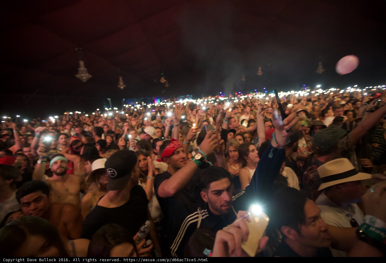 Illuminated Crowd at Coachella
