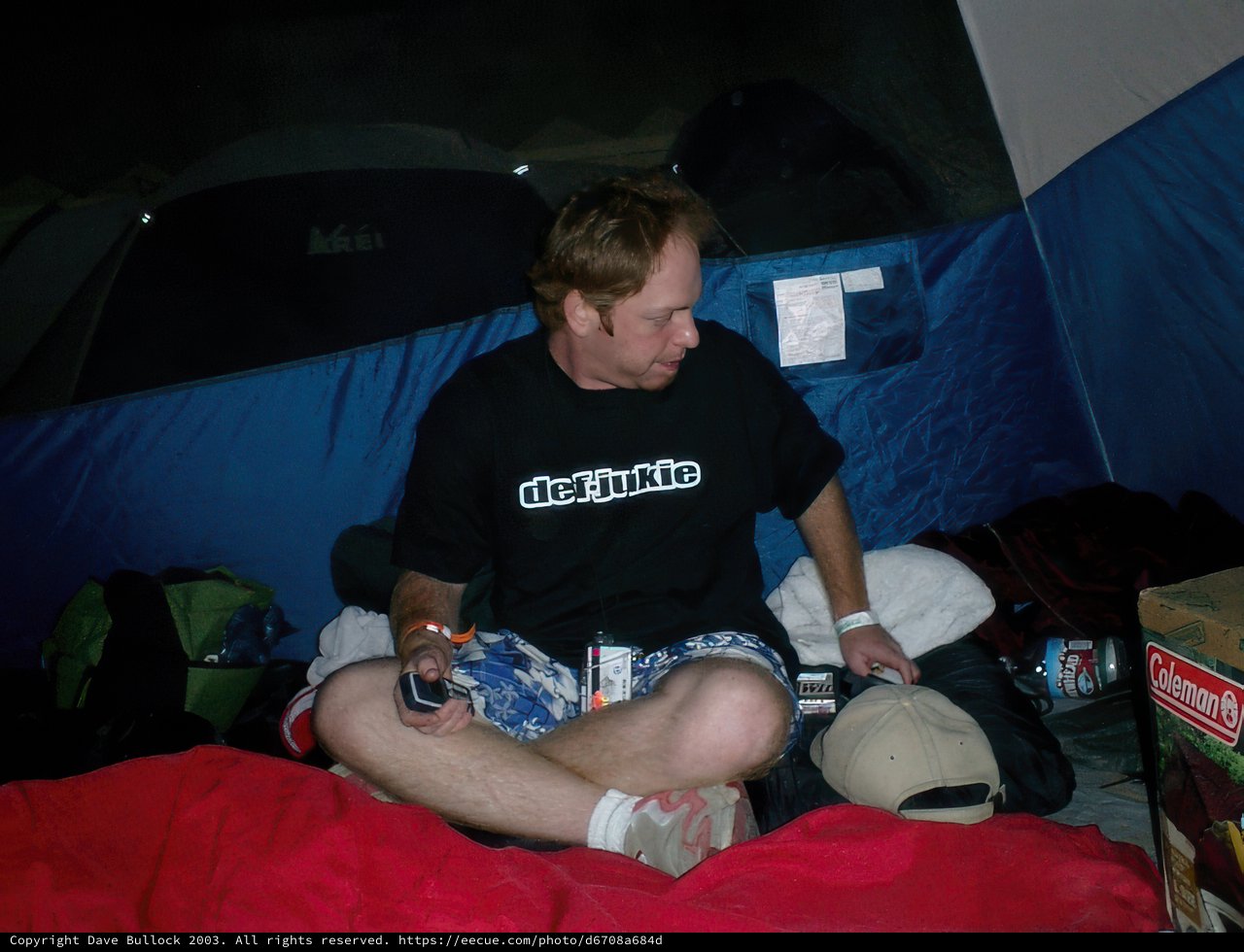 Resting in the Mountain Tent
