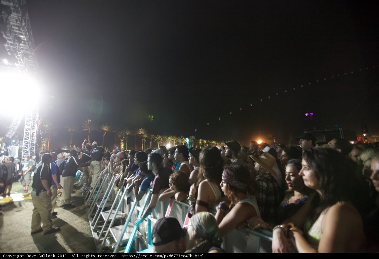 Nighttime Crowd at Coachella