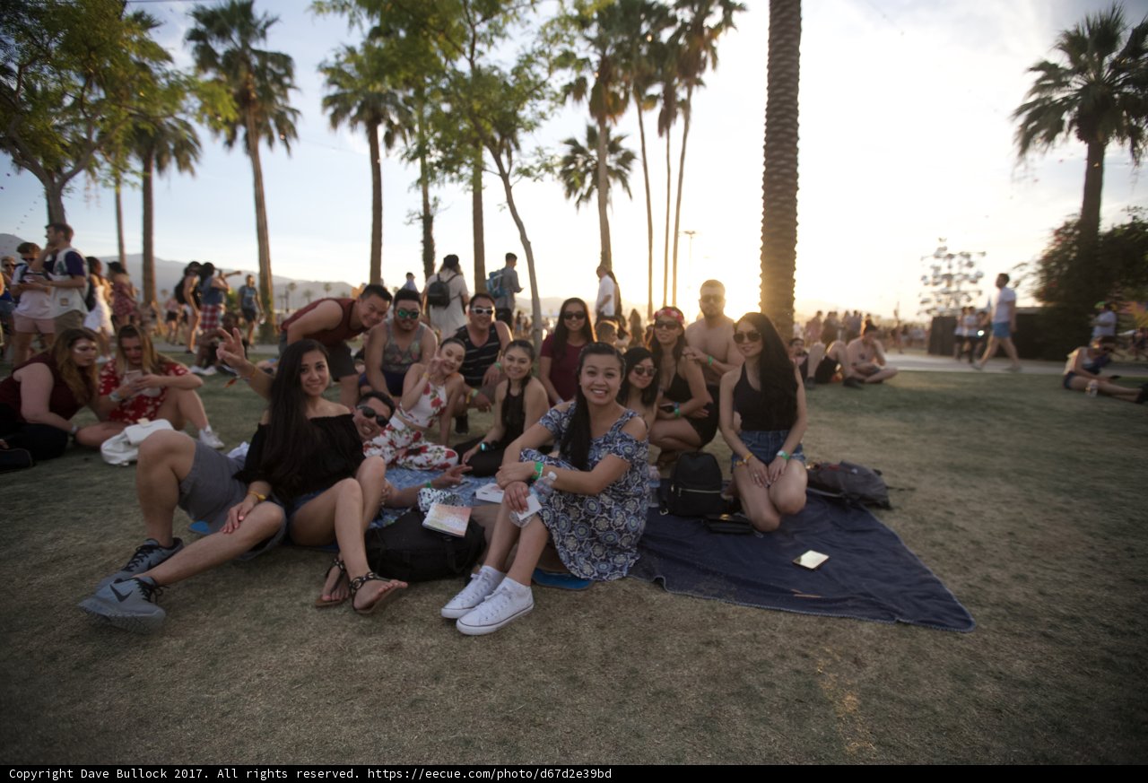 Relaxing with Friends at Coachella 2017