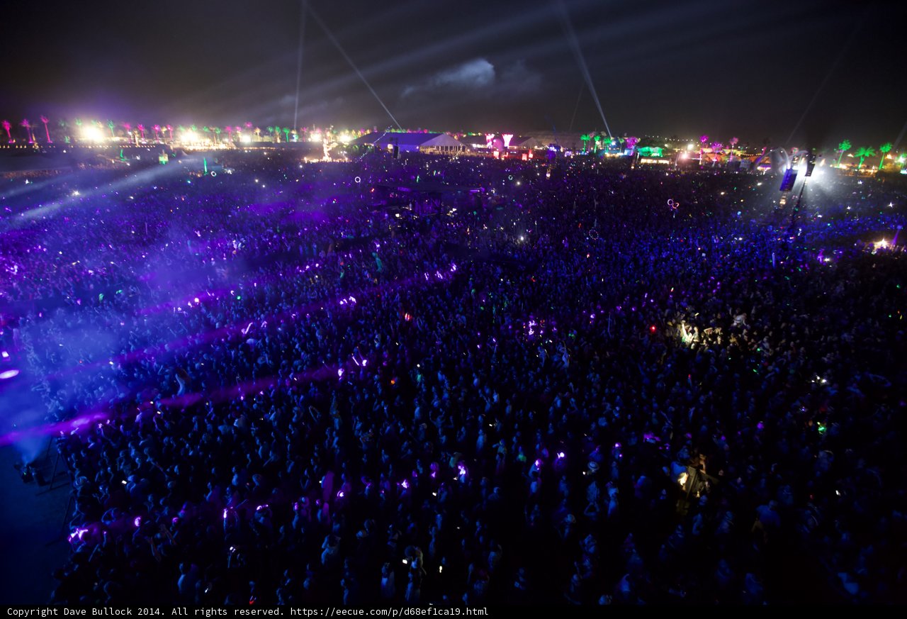 Purple Night Lights at Coachella