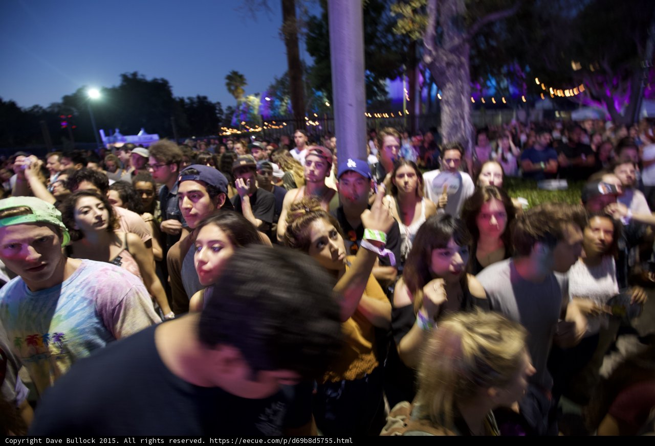 Crowd Night Motion Blur Tie Dye LA Cap