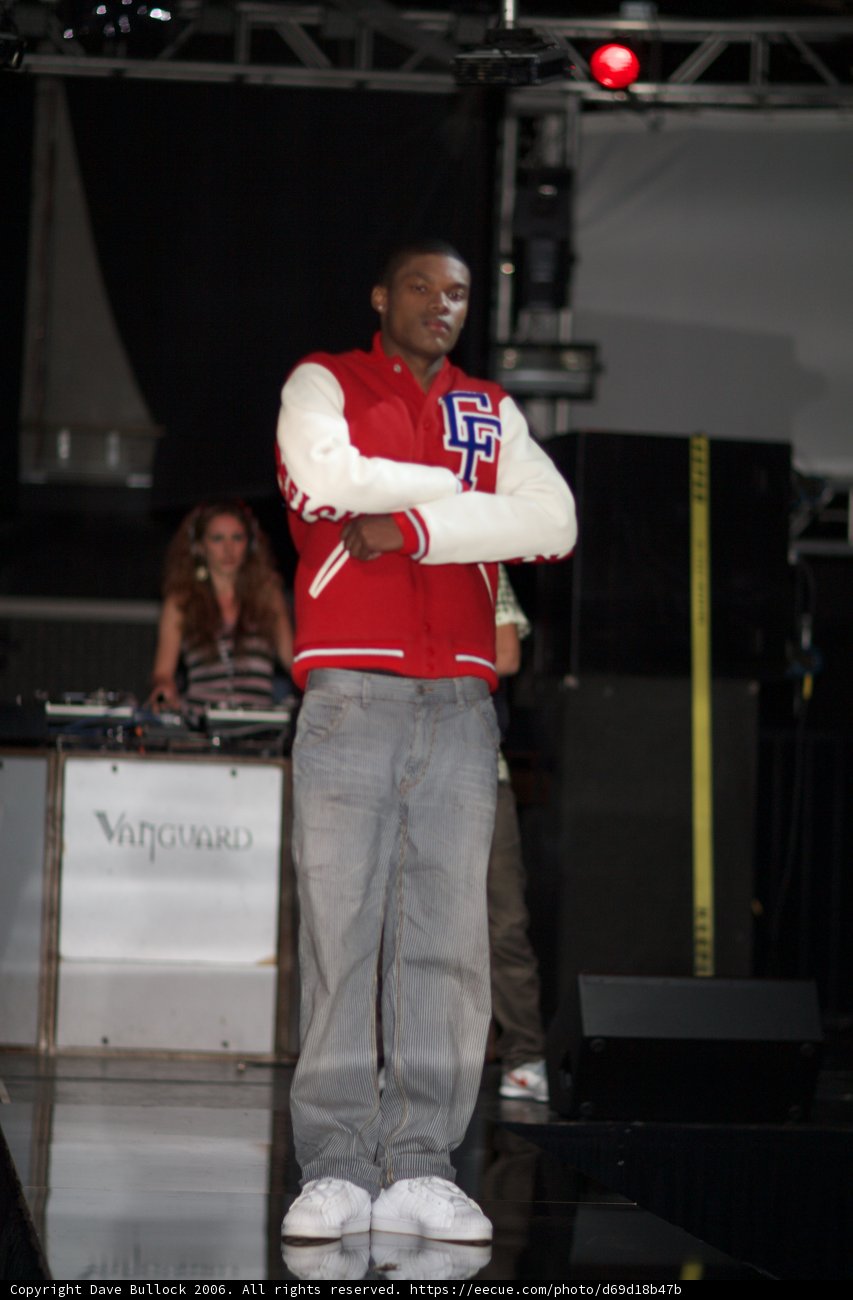 Red Jacketed Man in the Spotlight