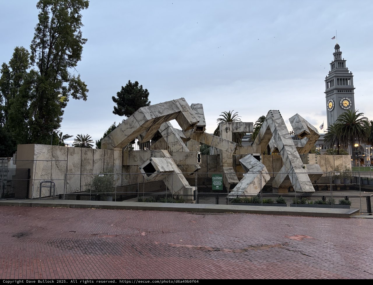 Deconstructed Abstract Sculpture at San Francisco Embarcadero