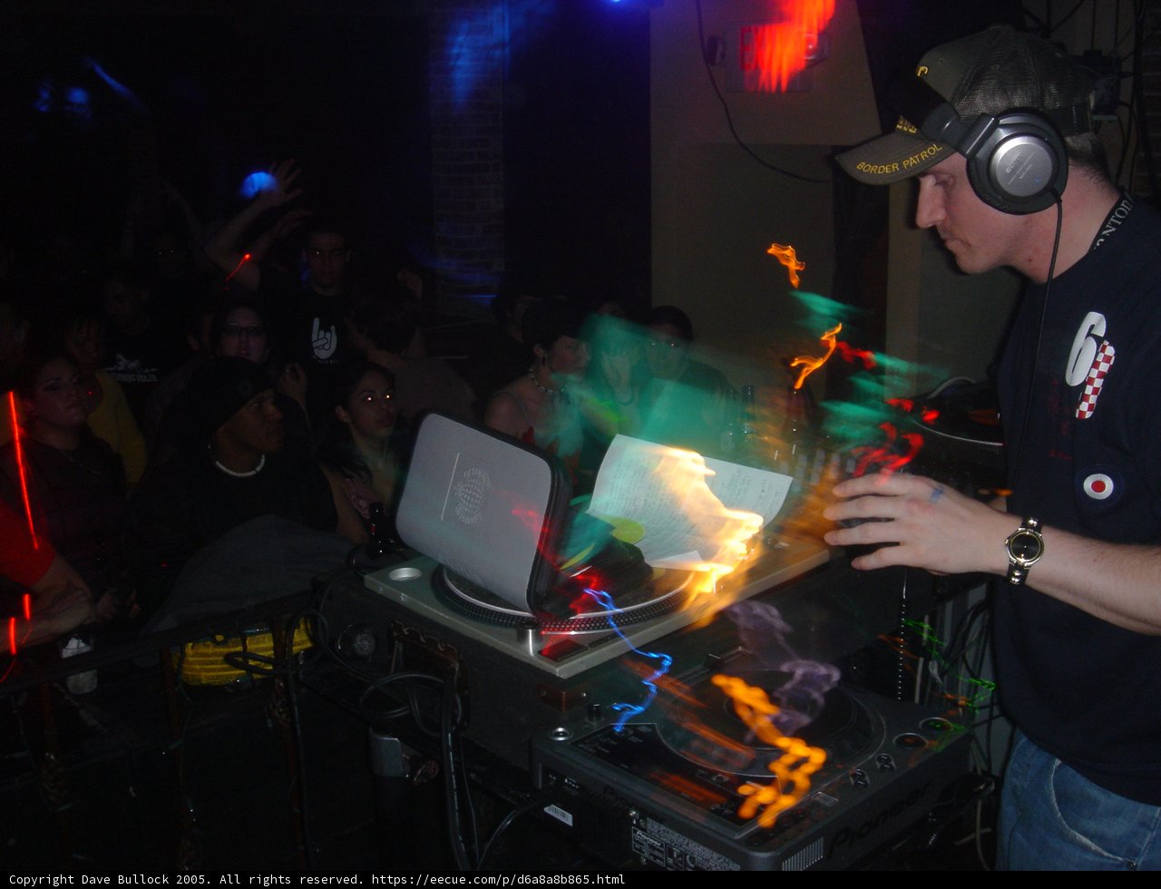 Headphone DJ in the Club
