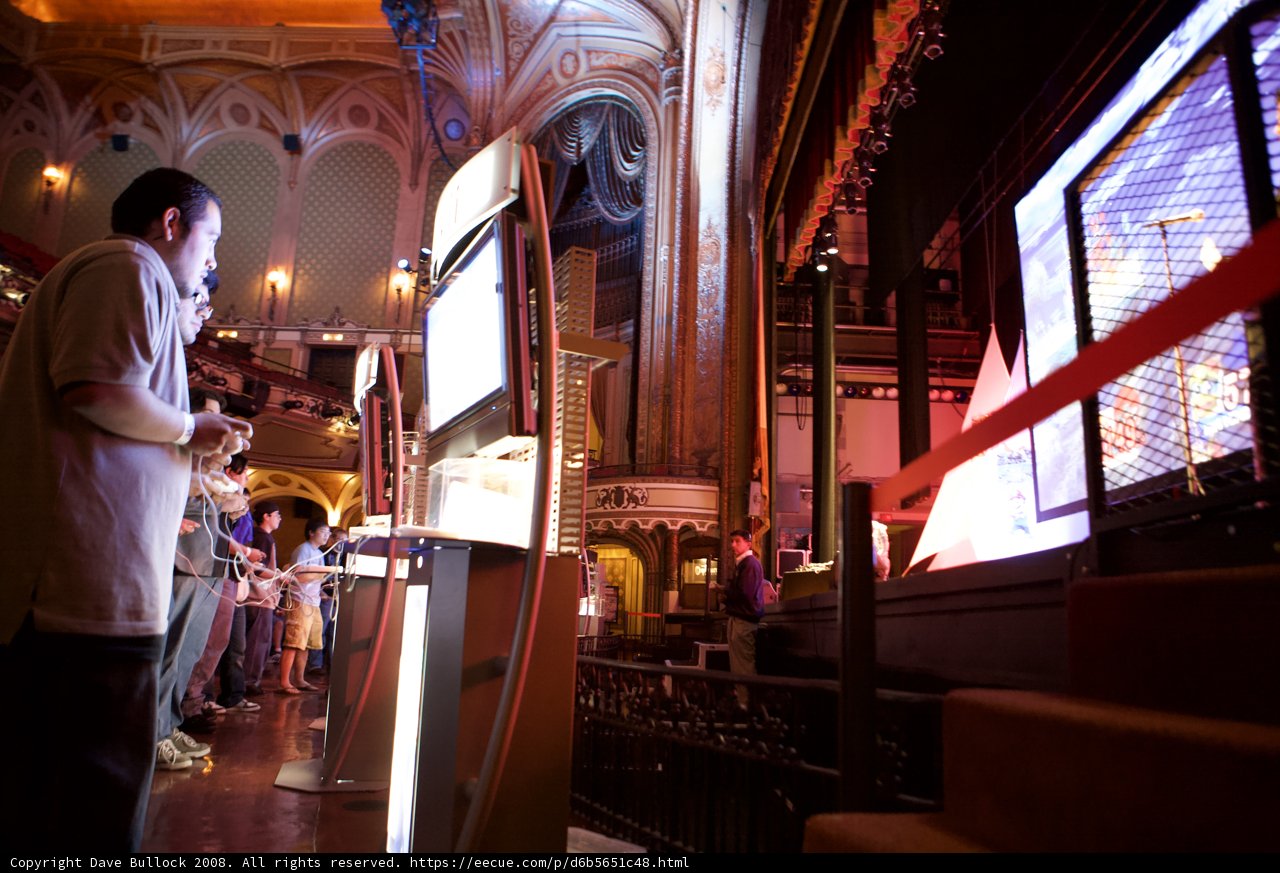 Standing in front of the Gaming Screen
