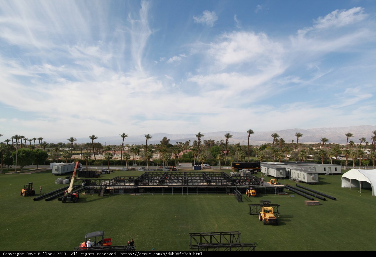 Stage set for Coachella music festival