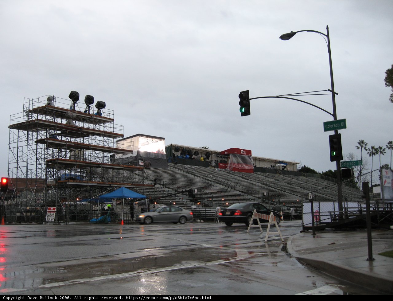 Busy Intersection Near the Stadium