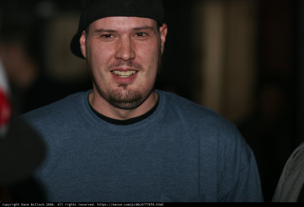 Travis B sporting a stylish hat