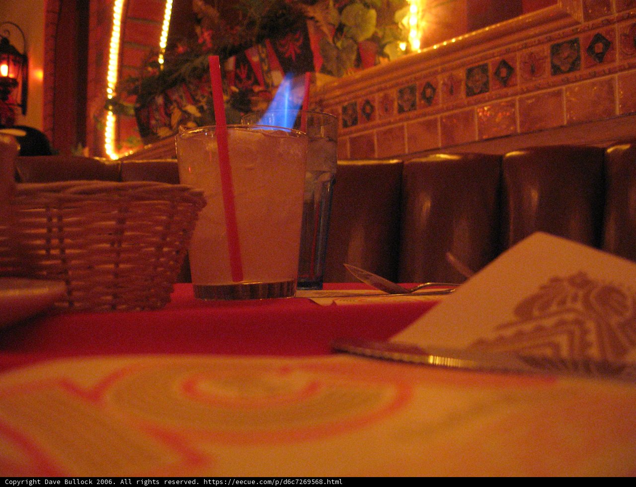 Refreshing Drink on a Table in a Restaurant