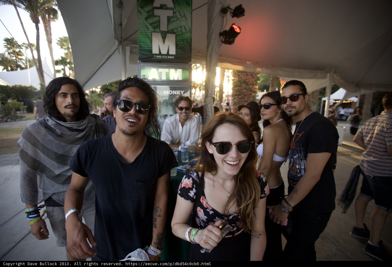 Enjoying the Coachella Vibes Under the Tent