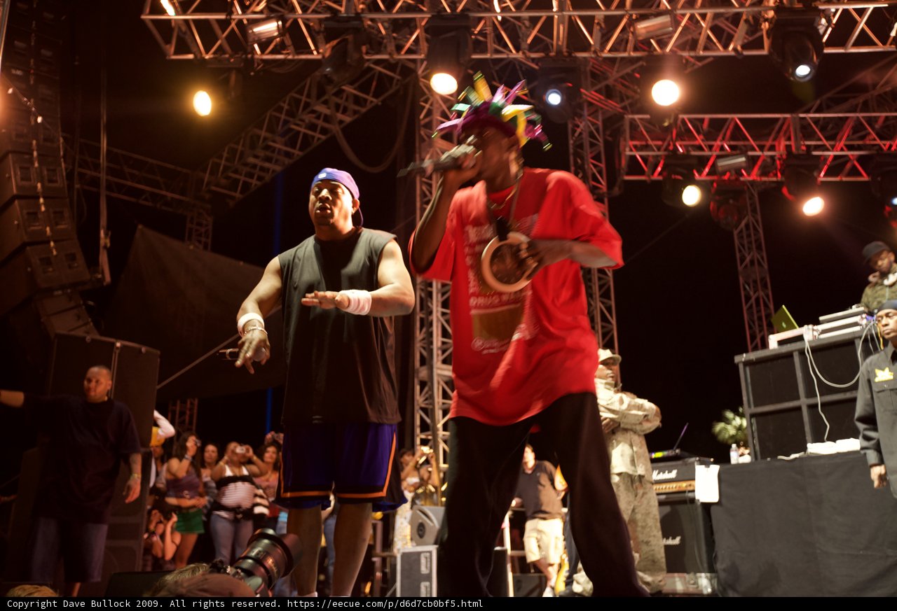 Chuck D and Professor Griff on Stage at Coachella 2009