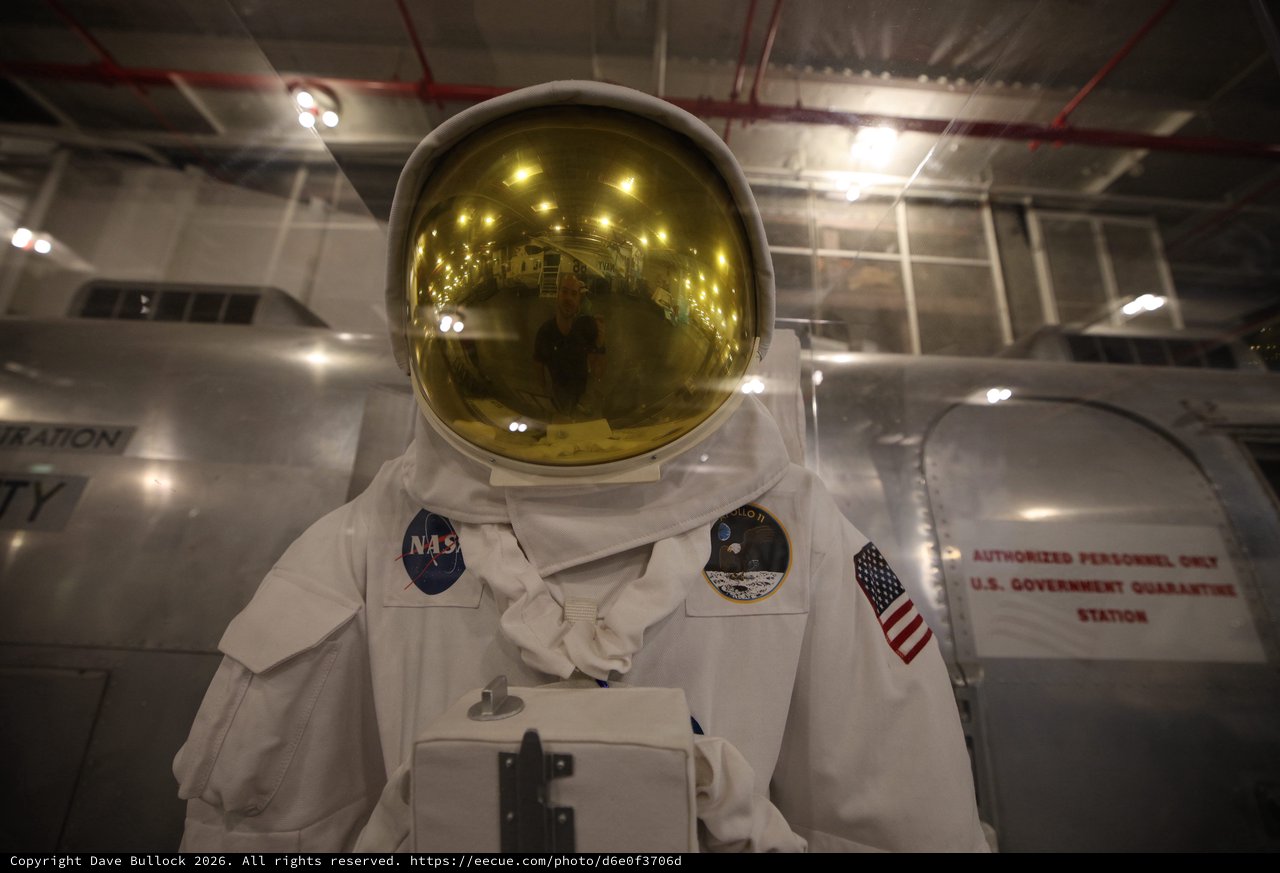 NASA Apollo Era Spacesuit Display on USS Hornet