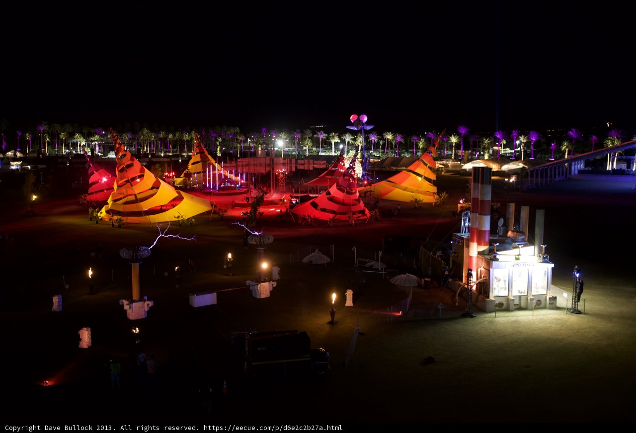 Nighttime Festivities at Coachella