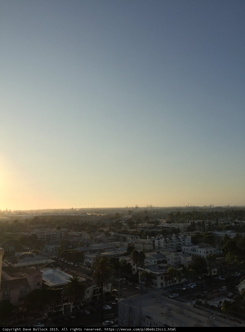 Stunning Cityscape Sunset in Long Beach