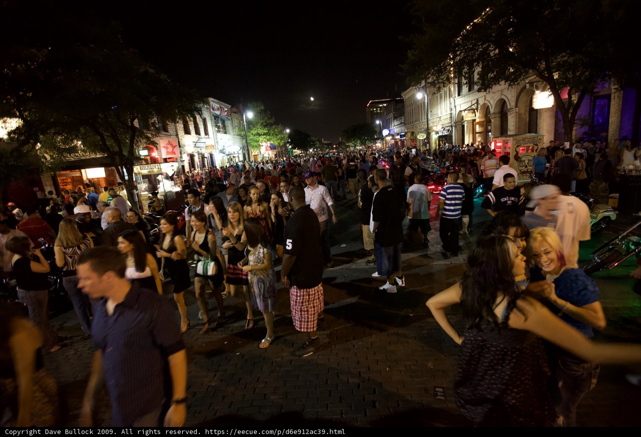 Night Walk in the Austin Metropolis