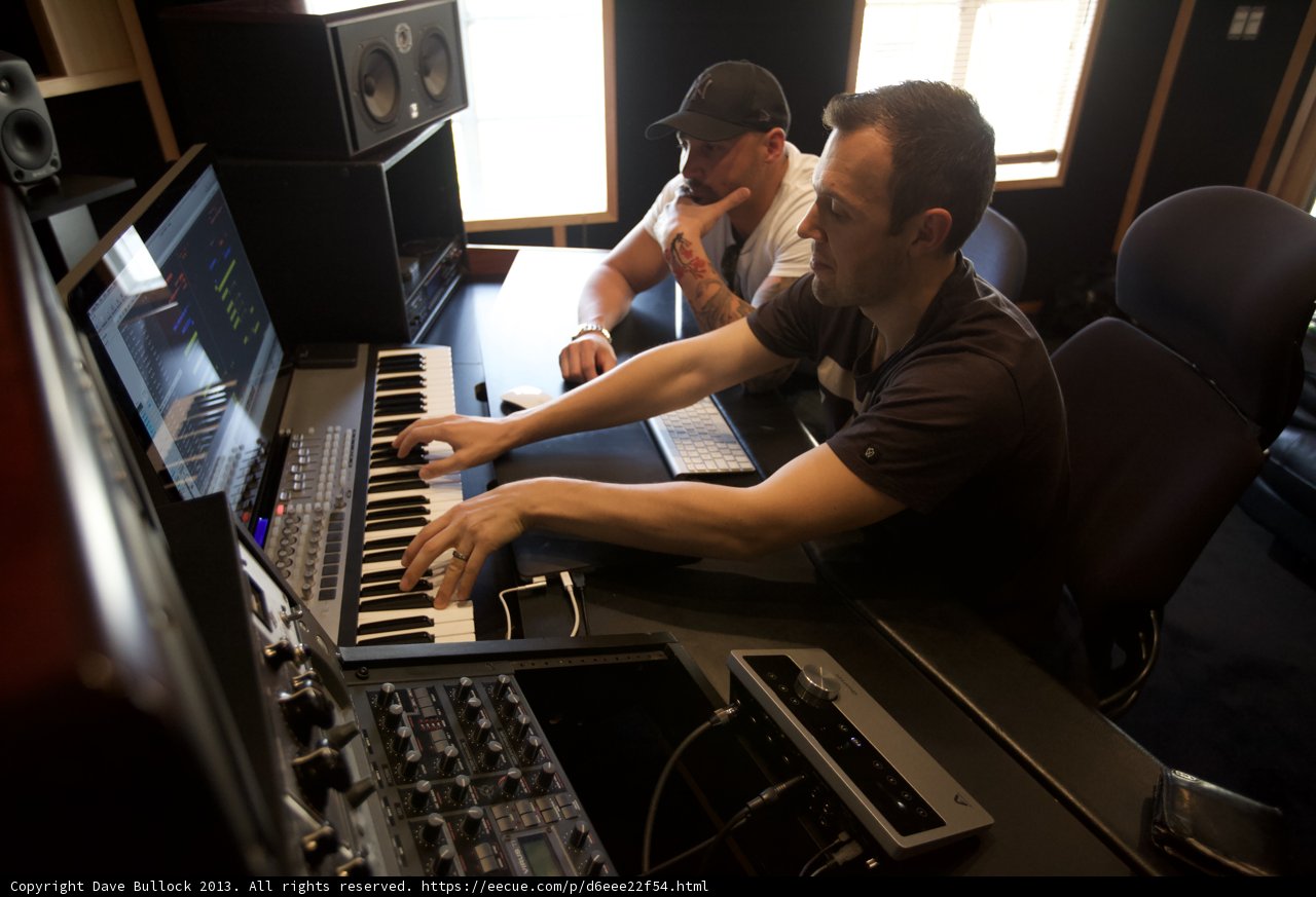 Recording Session with Electronic Equipment