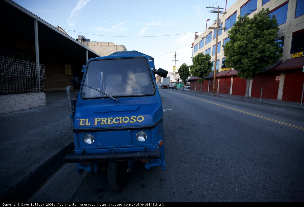 Blue Truck on the Road