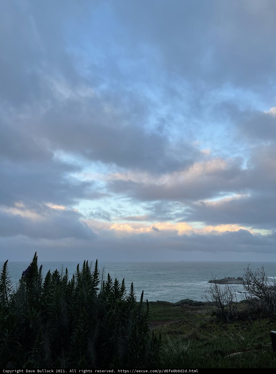 Majestic View of the Ocean and Sky from Jenner Hill