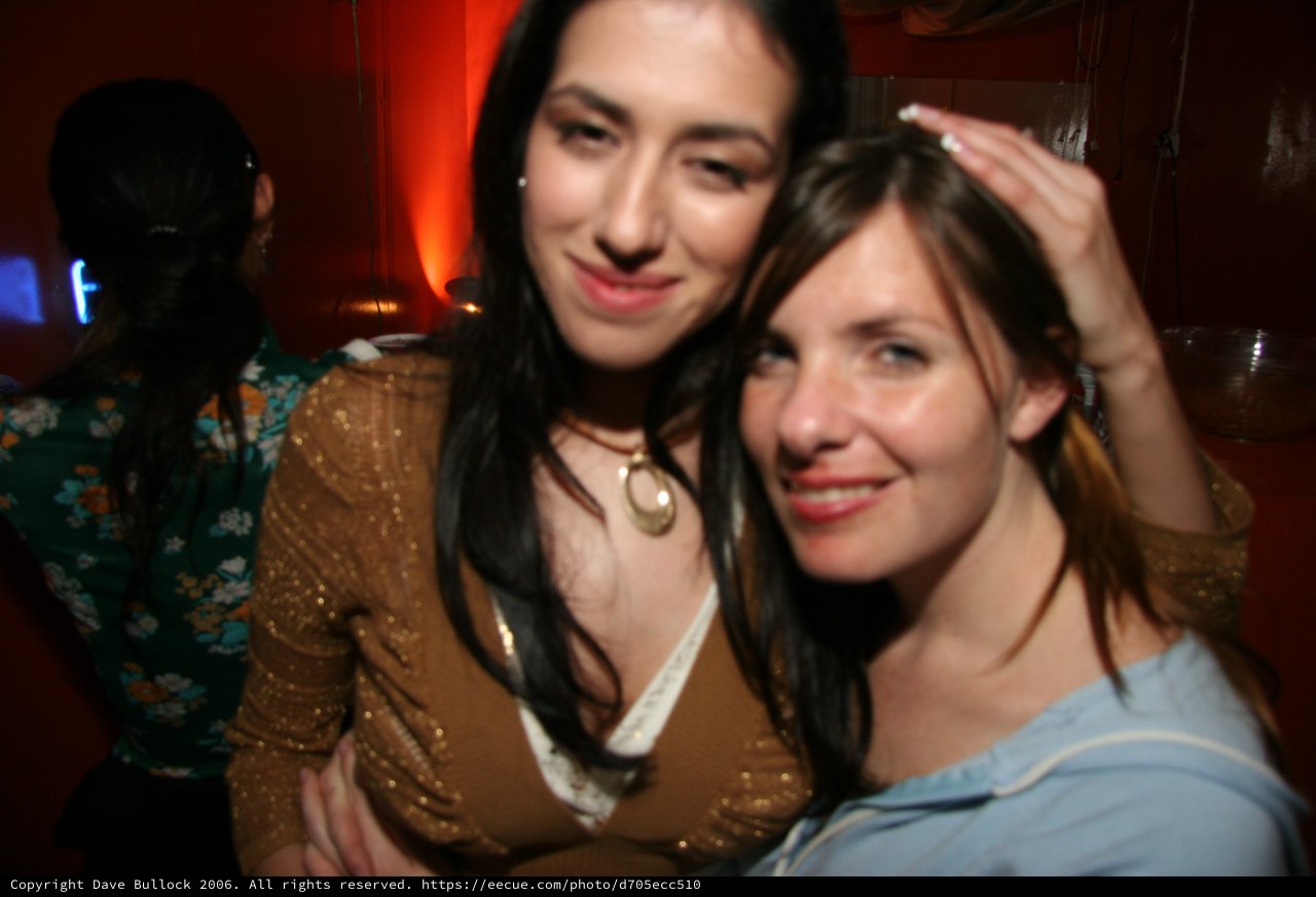 Two Friends Celebrate New Year's Eve 2005 Together