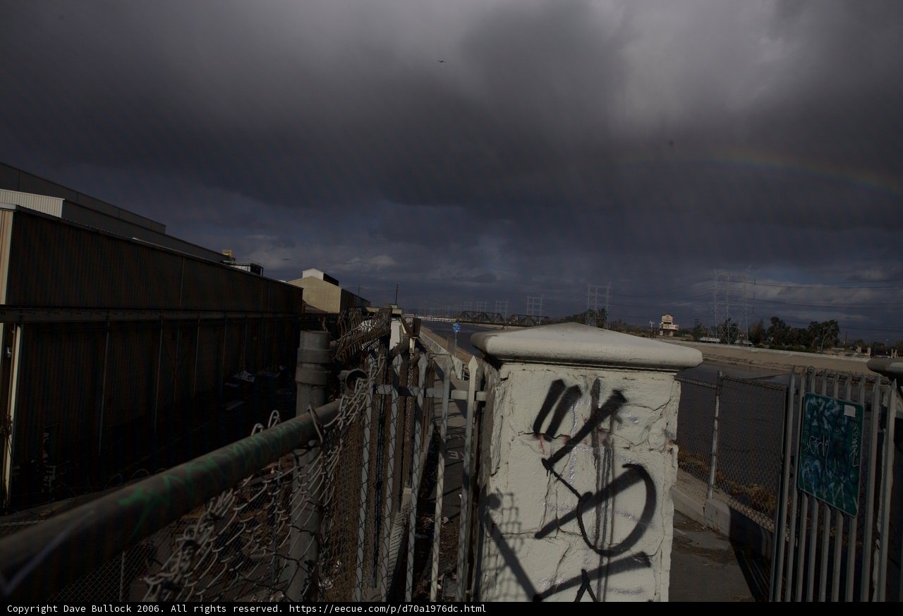 Rainbow over the Cityscape