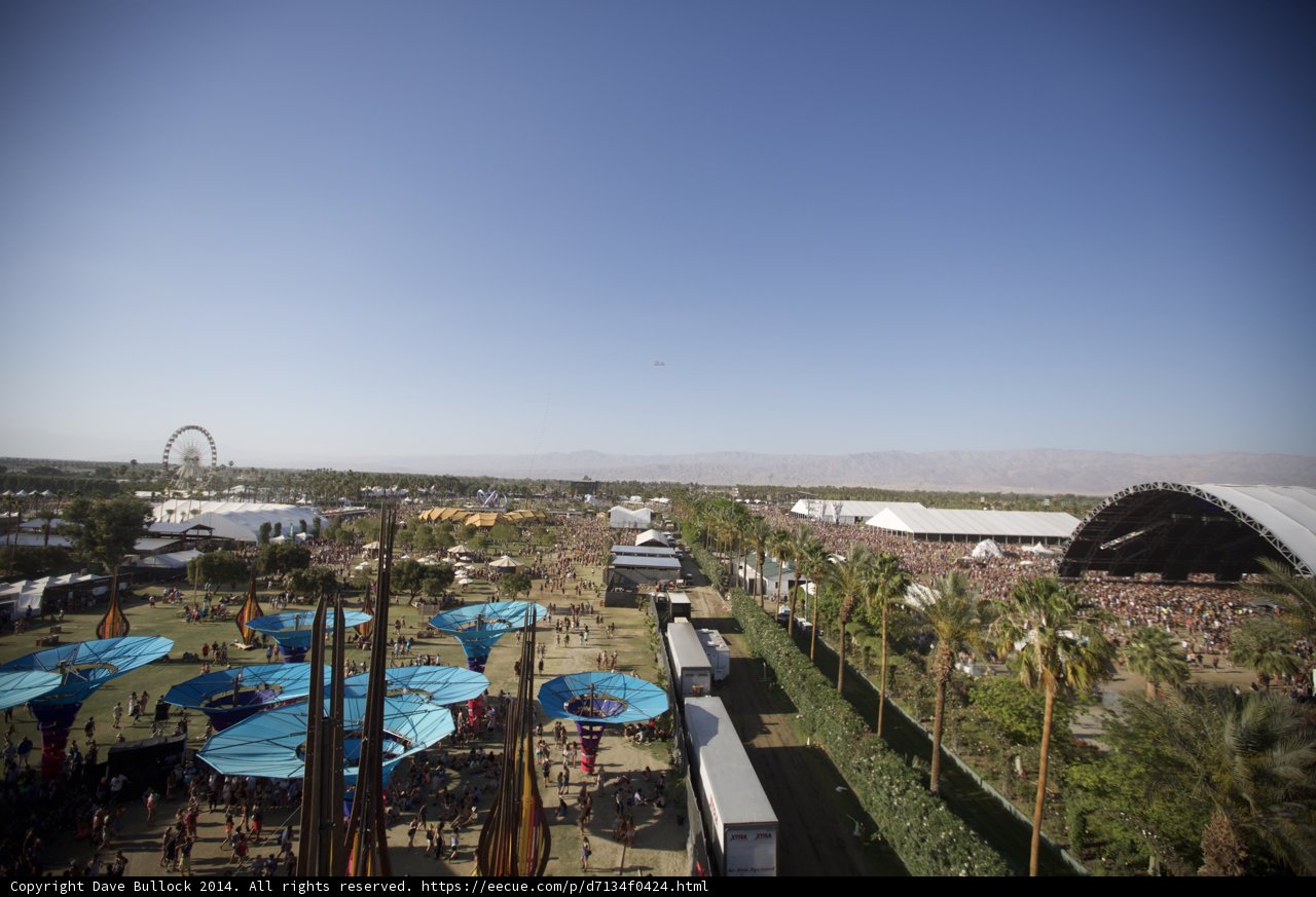 A Birds Eye View of Coachella Festival Grounds