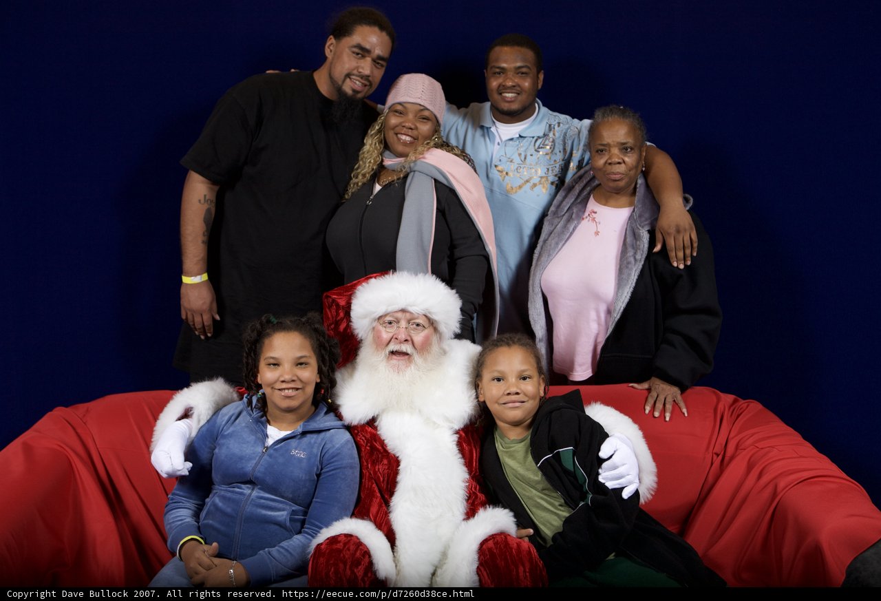A Festive Family Photo with Santa