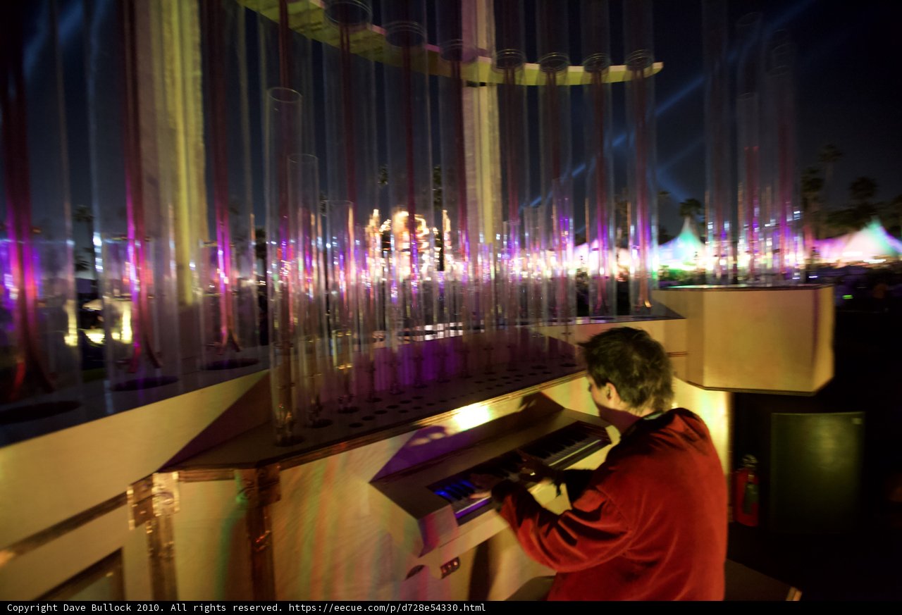 Keyboard Master Lights up the Night