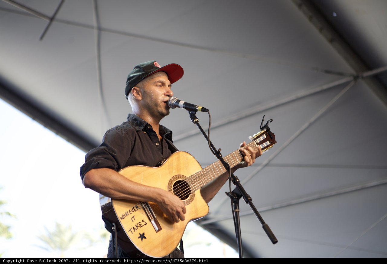 Tom Morello rocks the stage at Coachella 2007