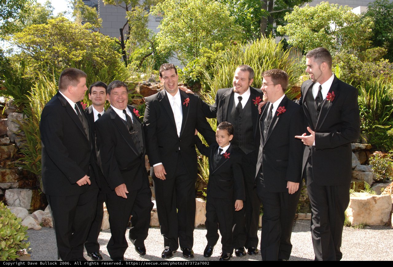 Groomsmen Share Laughter Before Wedding Ceremony