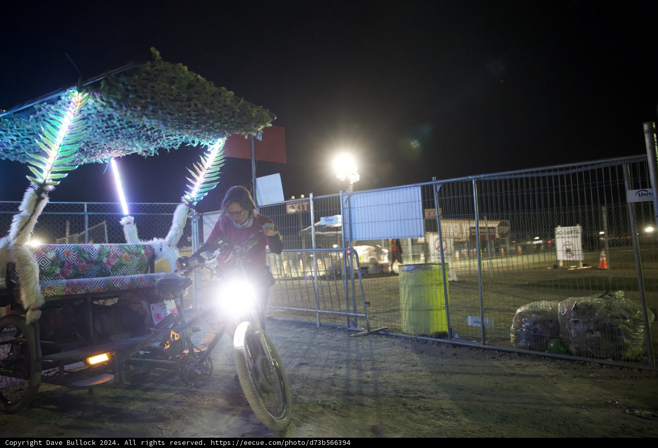 Luminous Interlude: A Nighttime Ride at Coachella 2024