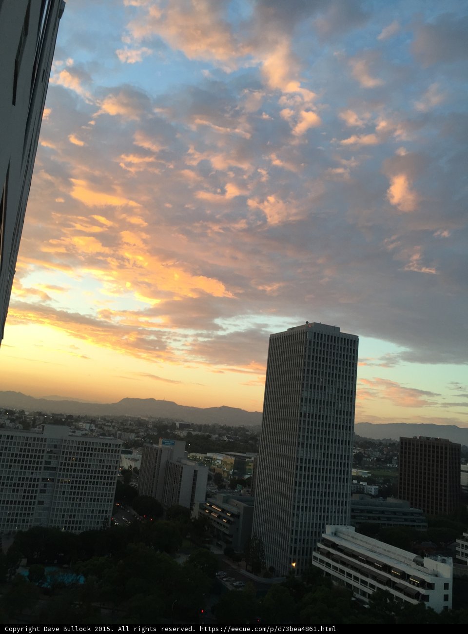 Sunset over the Cityscape