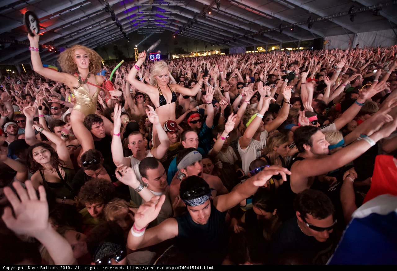 Coachella Music Festival Crowd