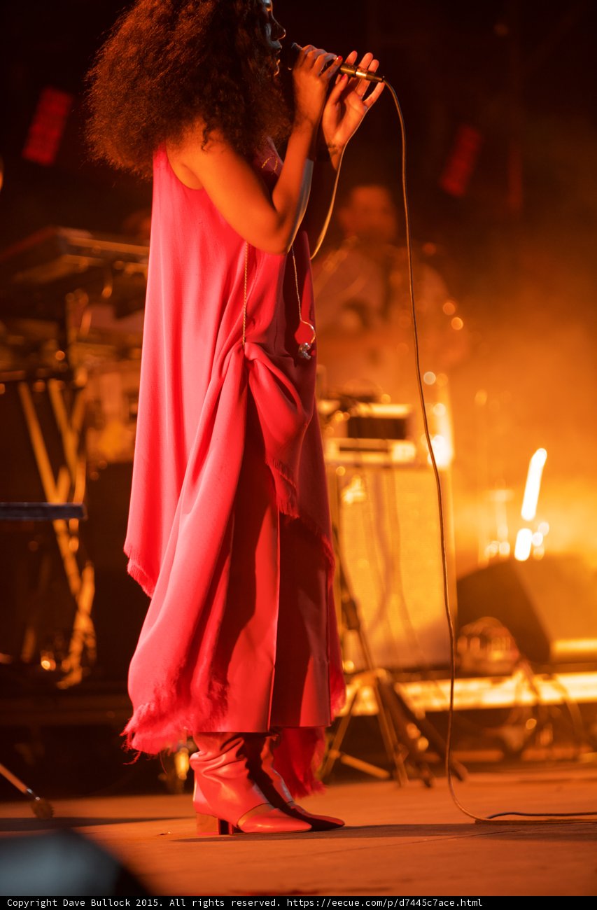 Solange Full Body Red Dress Red Boots Complete Outfit Orange