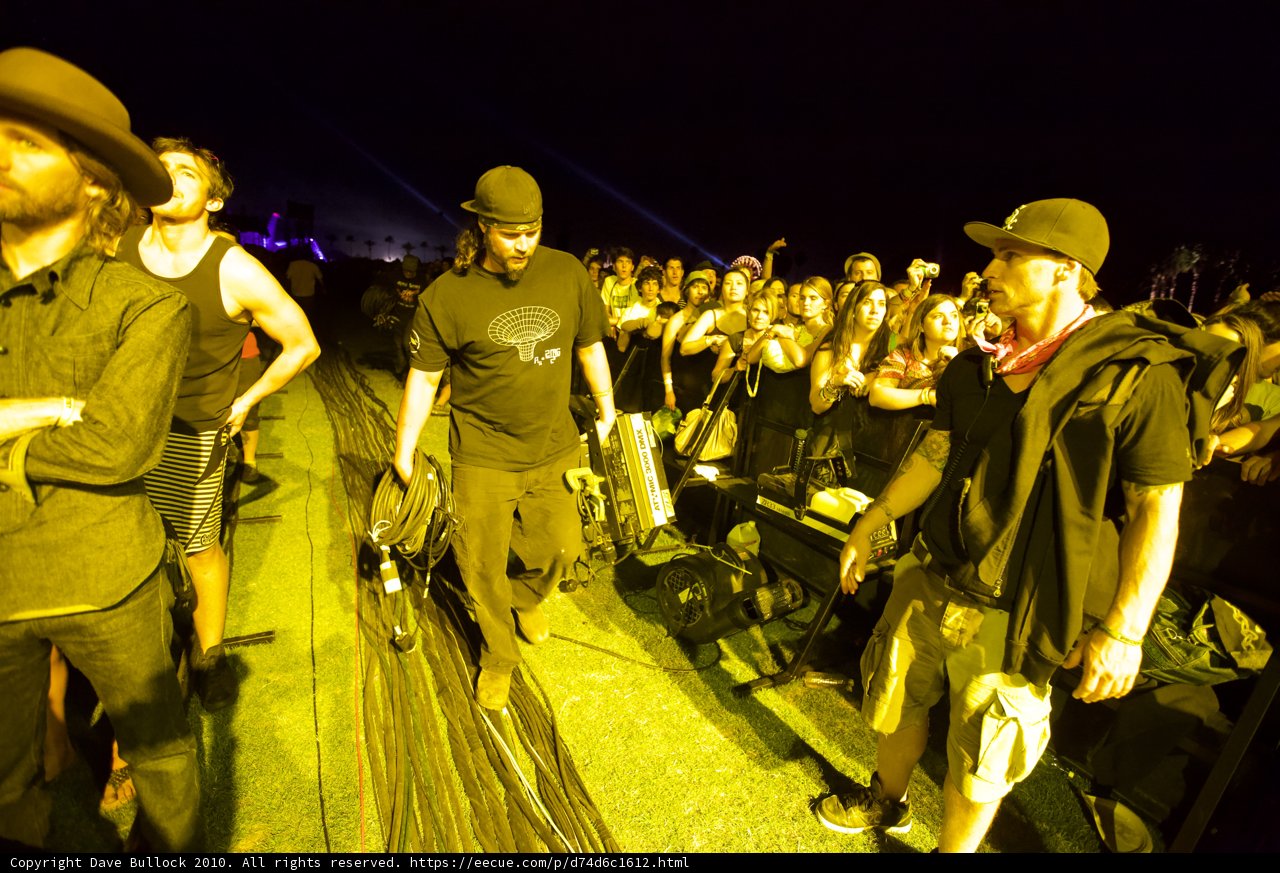 Crowd Gathers for Music Performance at Coachella