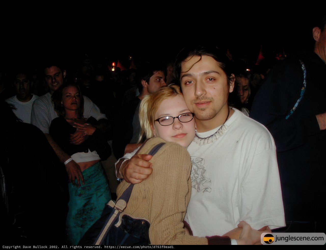 Hugs and Glasses at Coachella 2002