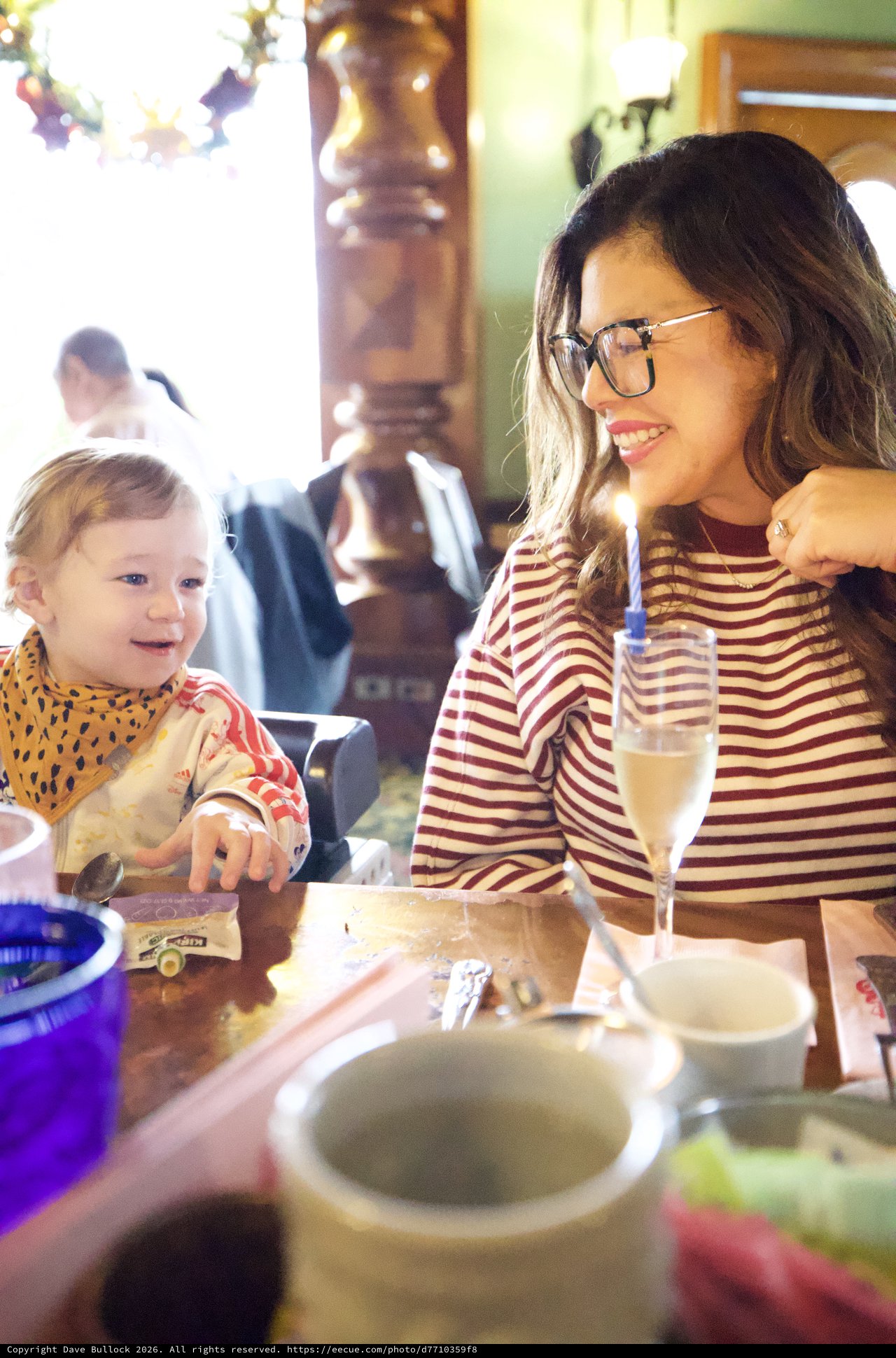 Mother and Daughter Enjoying Brunch at Madonna Inn