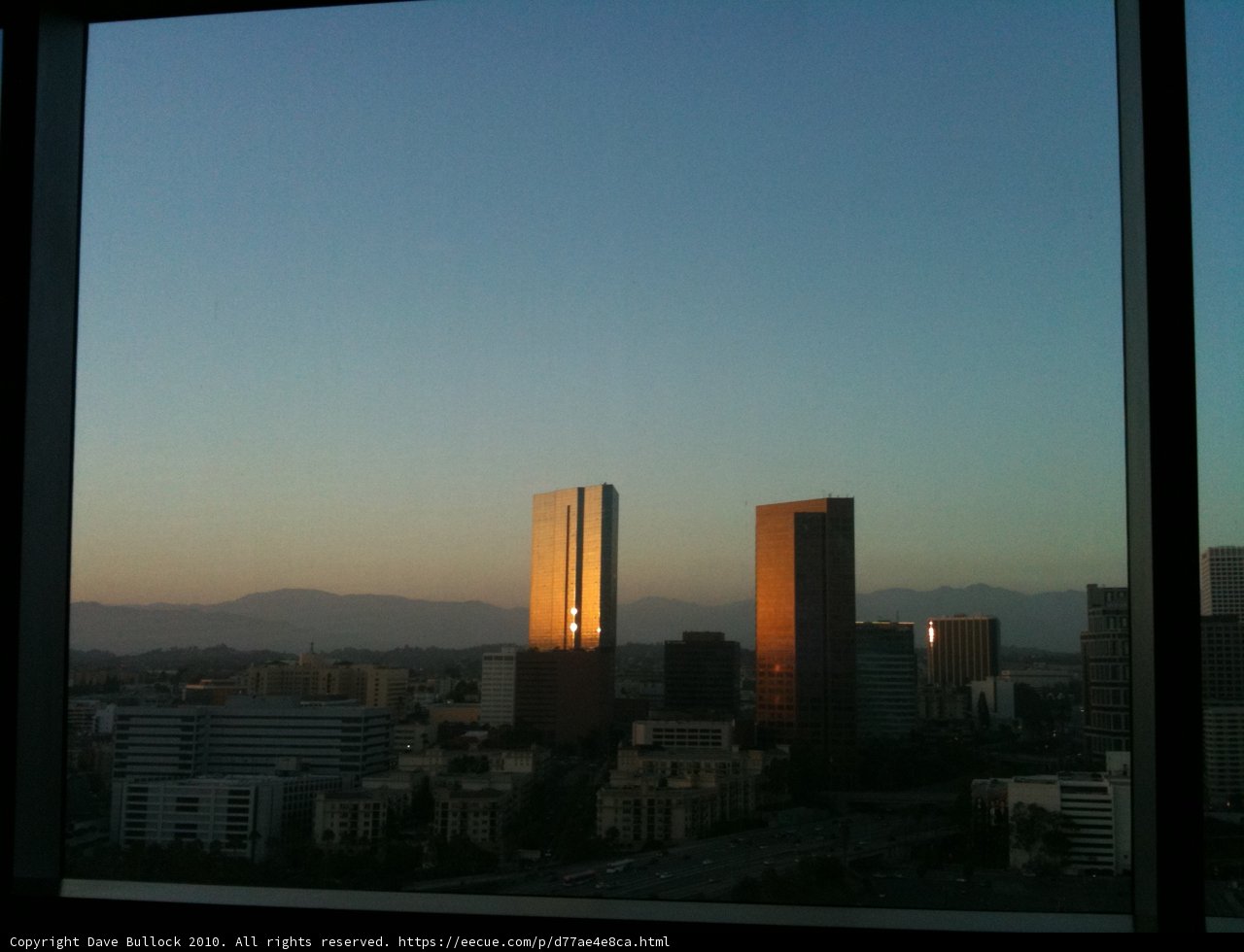 City Skyline at Sunset