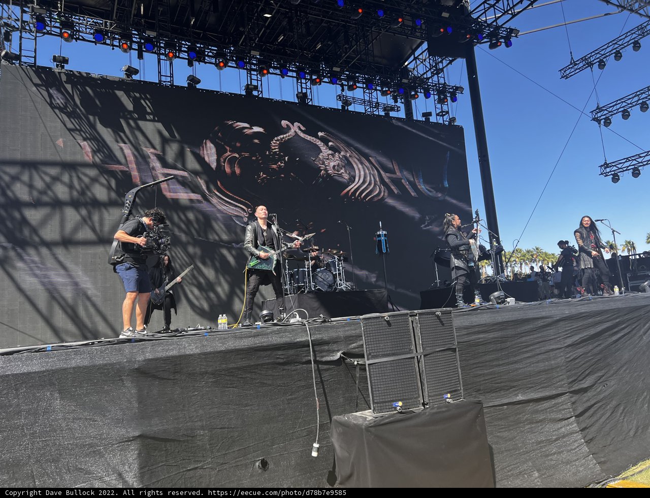 The Live Performance of a Rock Band at Empire Polo Club