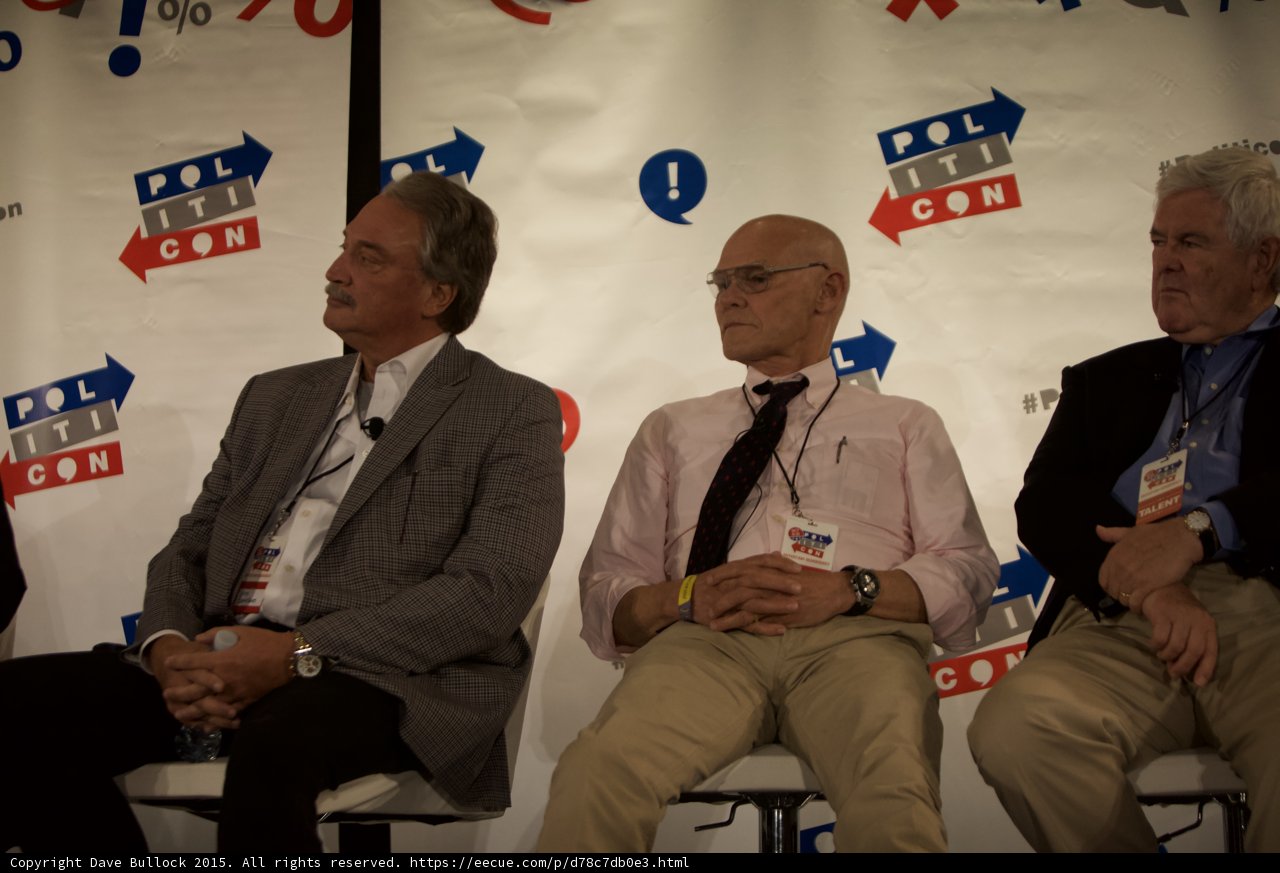 Three Men Discuss Politics
