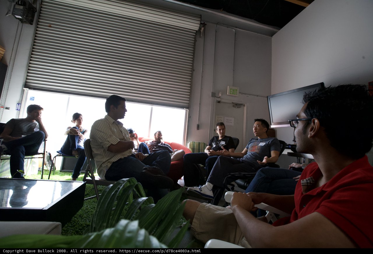 Watching TV at Barcamp 6