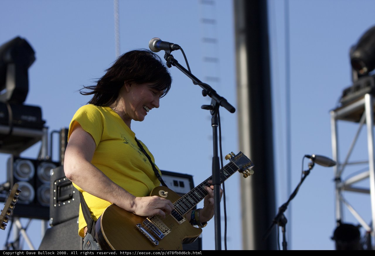 Kim Deal's Electrifying Performance with Her Guitar