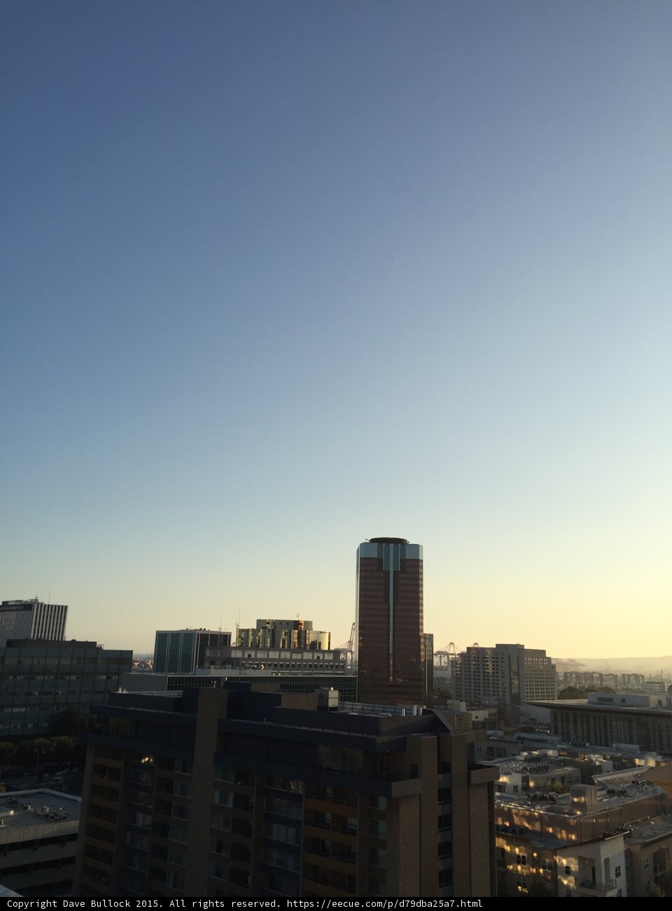 Los Angeles Metropolis from a Rooftop in Long Beach