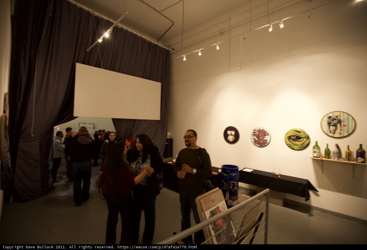 Wall of Art at Plata Wine Party